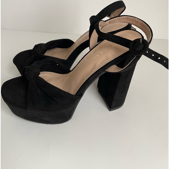 BLACK HEEL SANDALS SIZE
7. - Picture 2 of 12